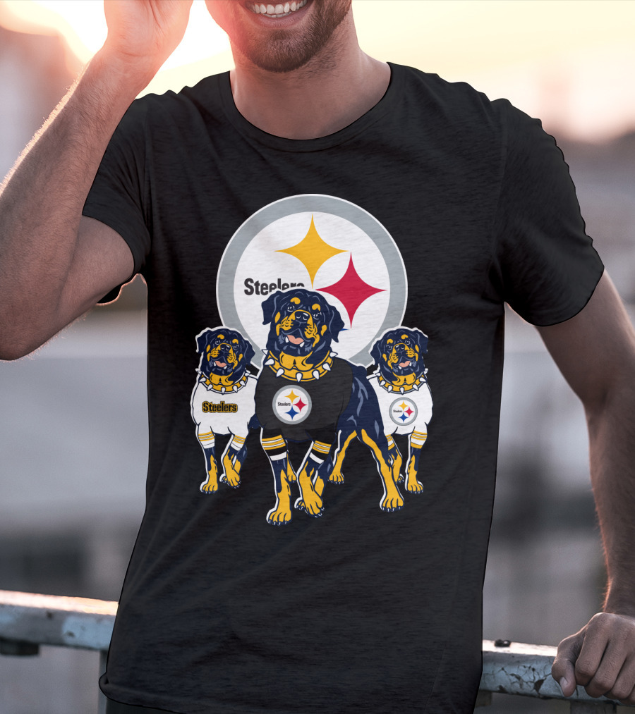 Steelers Rottweiler Trio T-Shirt