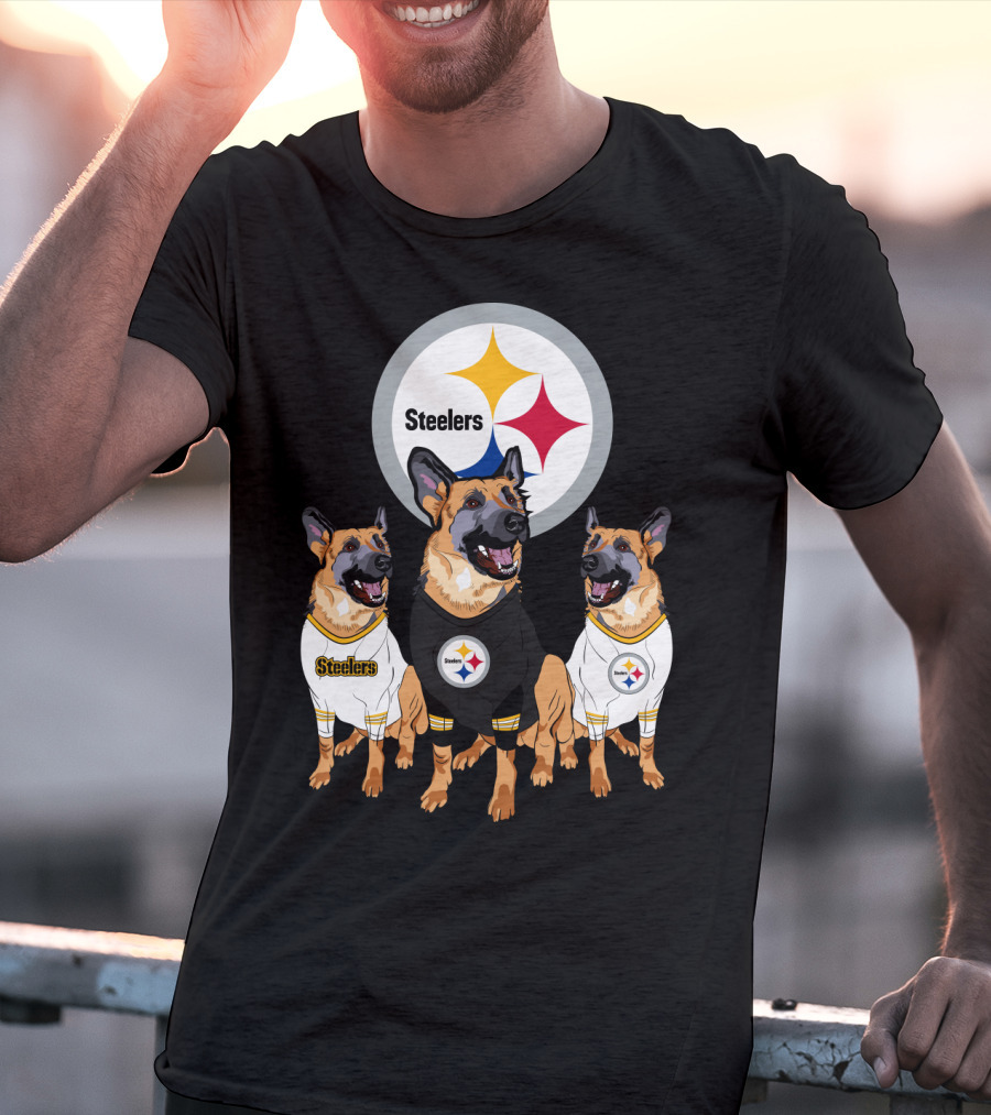 Steelers German Shepherd Trio T-Shirt