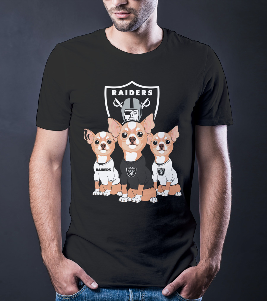 Raiders Chihuahua Trio T-Shirt