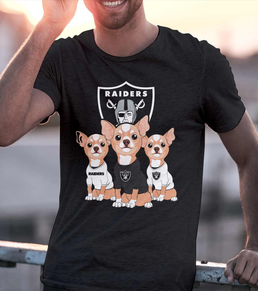 Raiders Chihuahua Trio T-Shirt