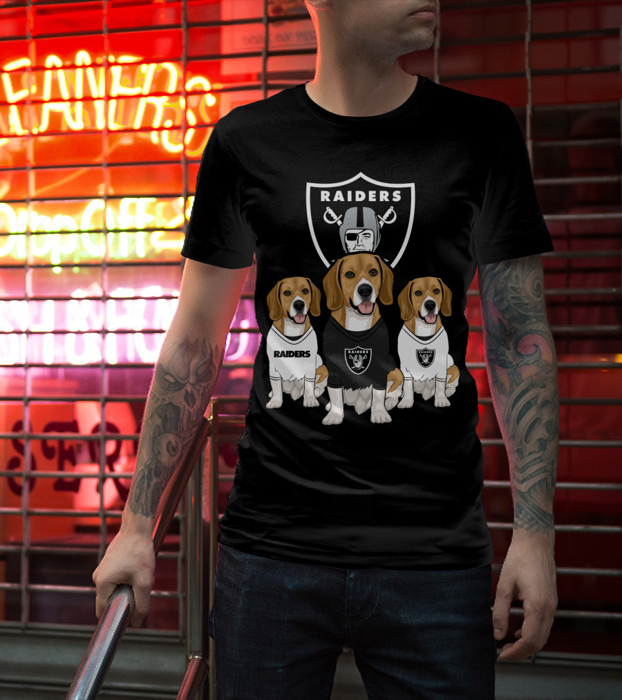 Las Vegas Raiders Beagles T-Shirt