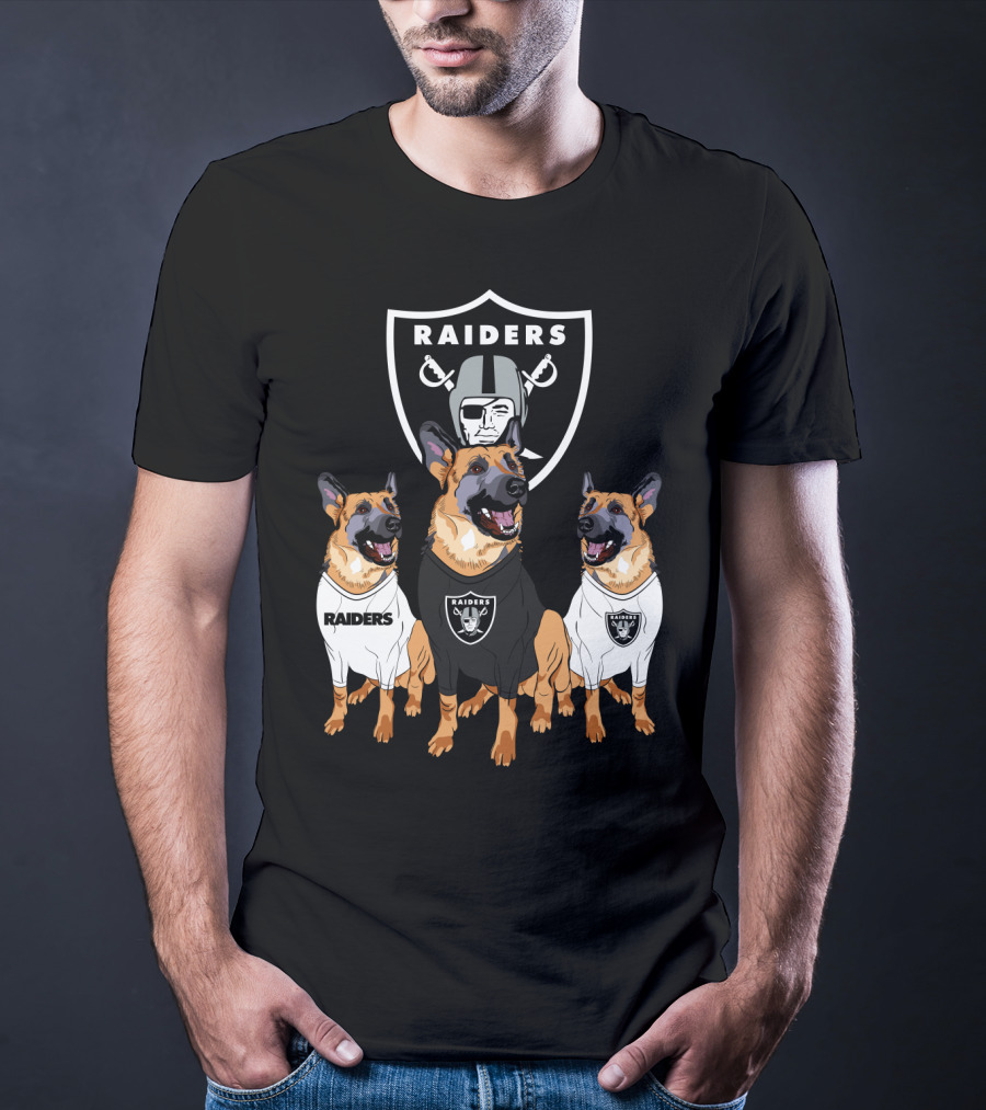 Las Vegas Raiders German Shepherd T-Shirt