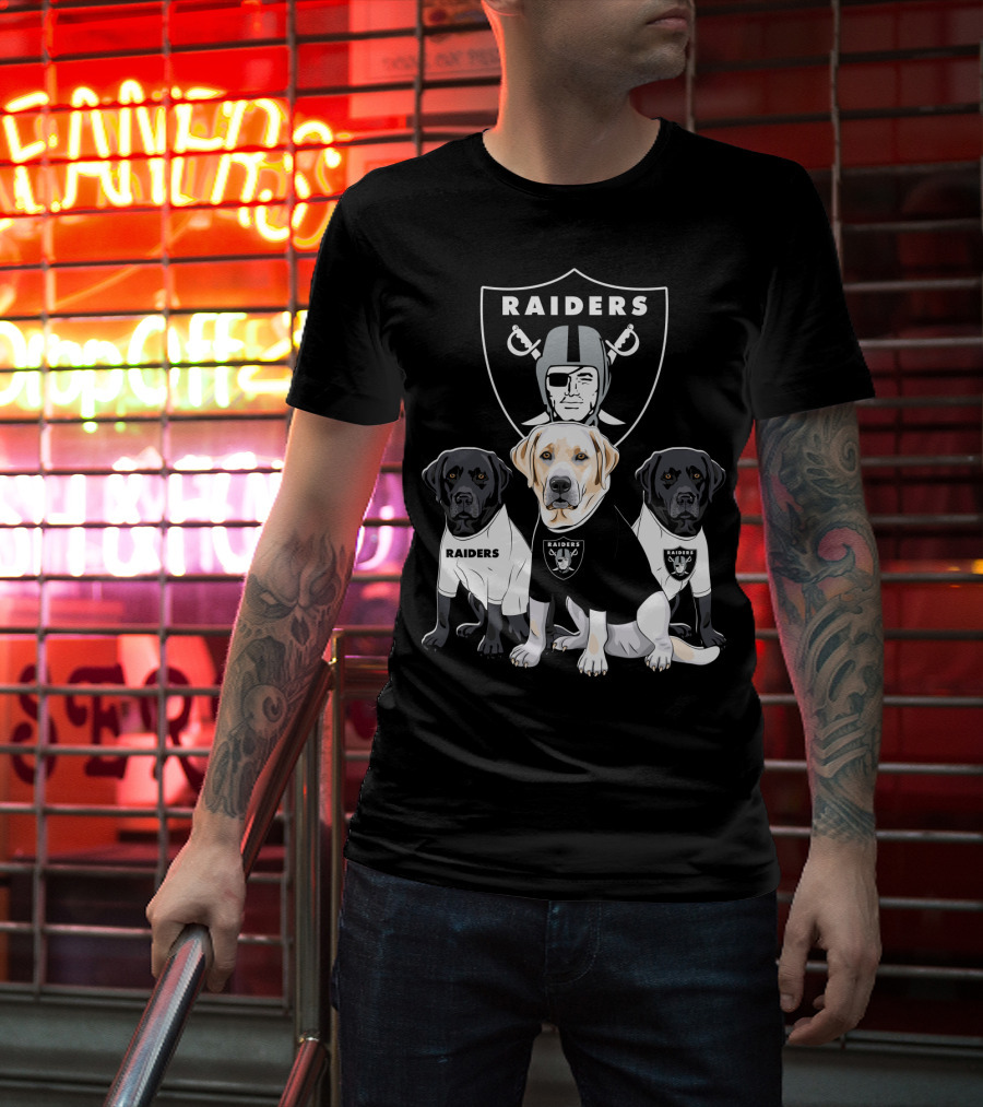 Las Vegas Raiders Labrador Retriever T-Shirt