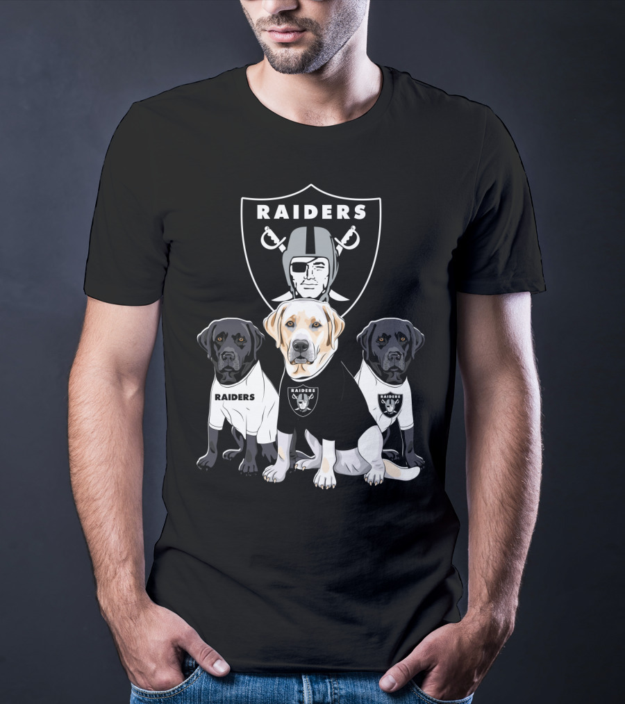 Las Vegas Raiders Labrador Retriever T-Shirt