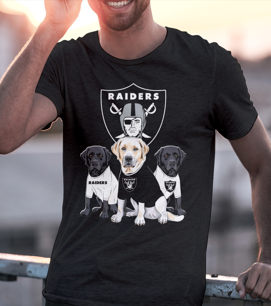 Las Vegas Raiders Labrador Retriever T-Shirt