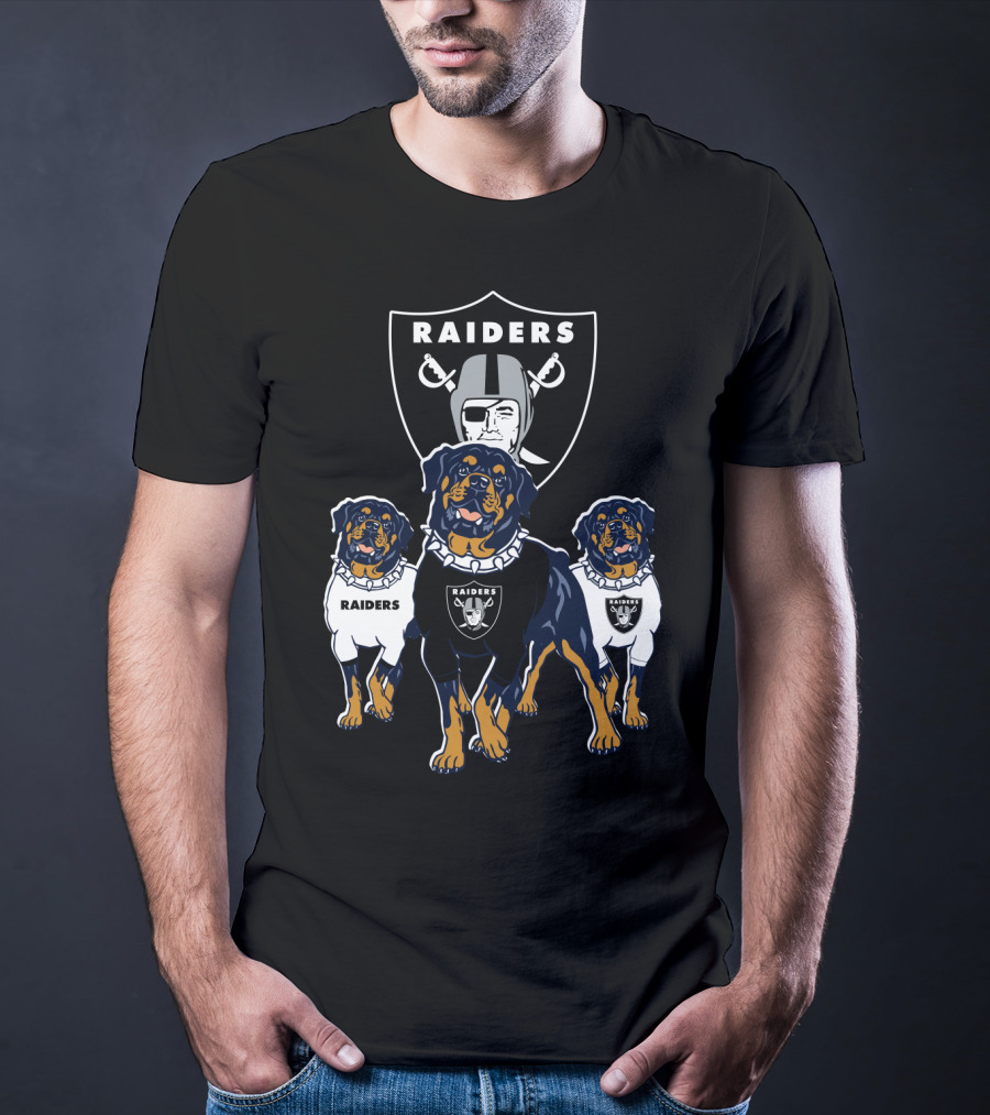 Las Vegas Raiders Rottweiler T-Shirt