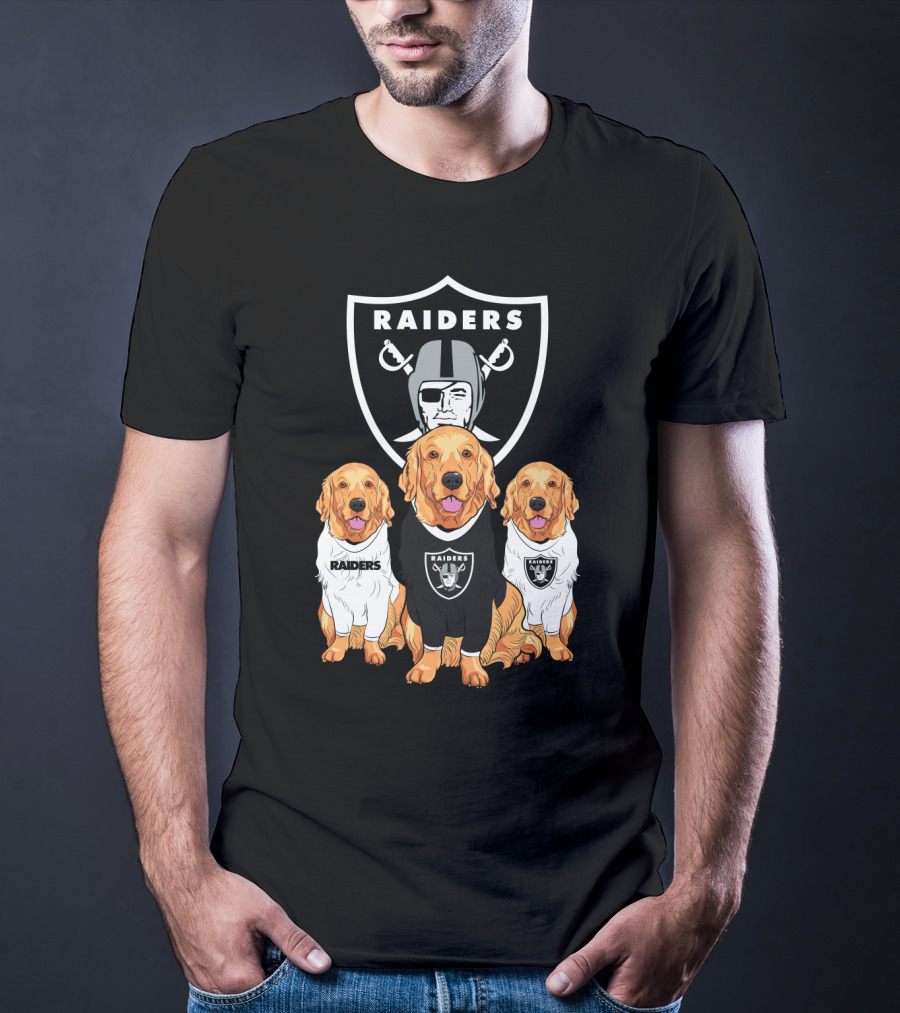 Las Vegas Raiders Golden Retrievers T-Shirt