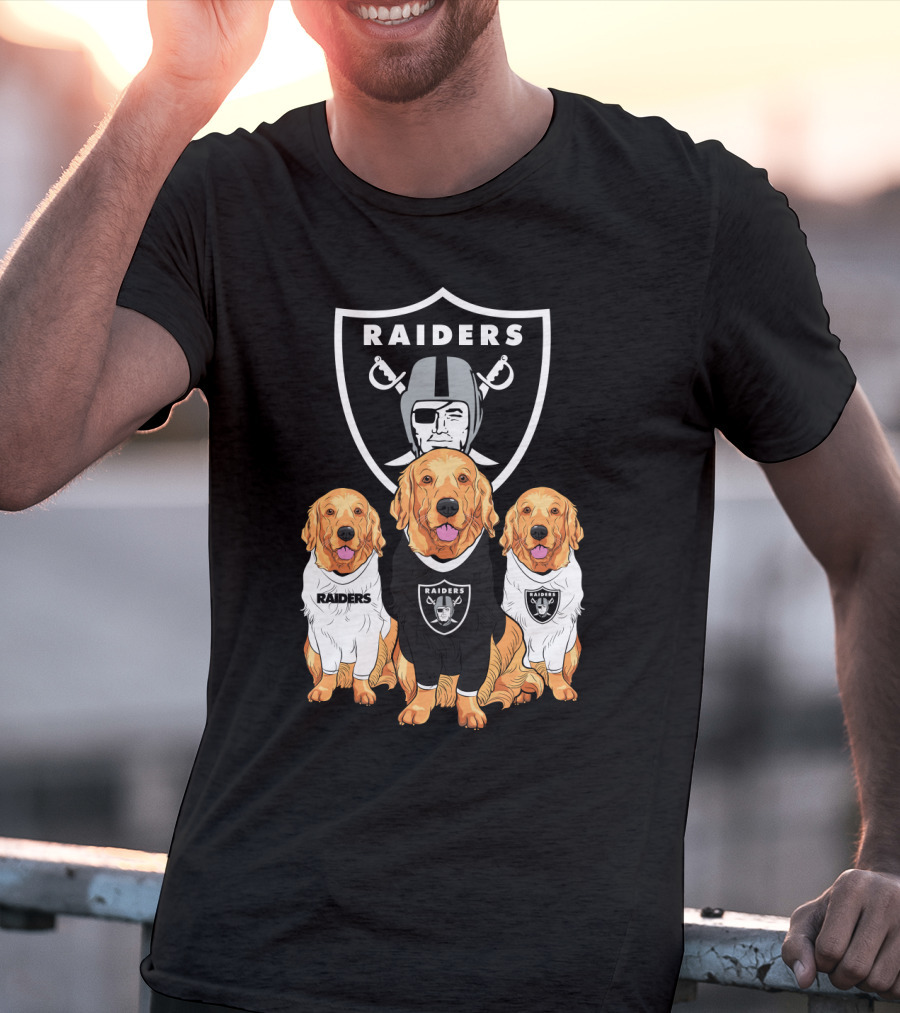 Las Vegas Raiders Golden Retrievers T-Shirt