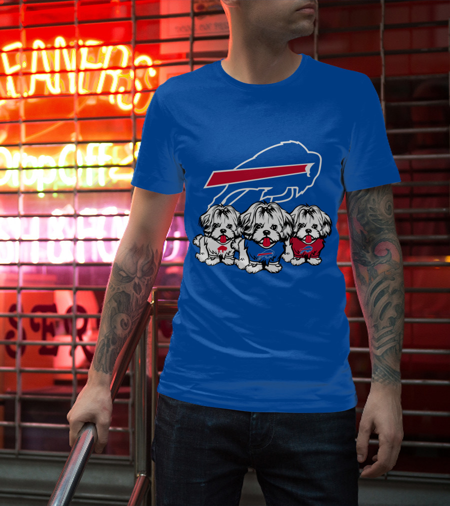 Buffalo Bills Shih Tzu Trio T-Shirt