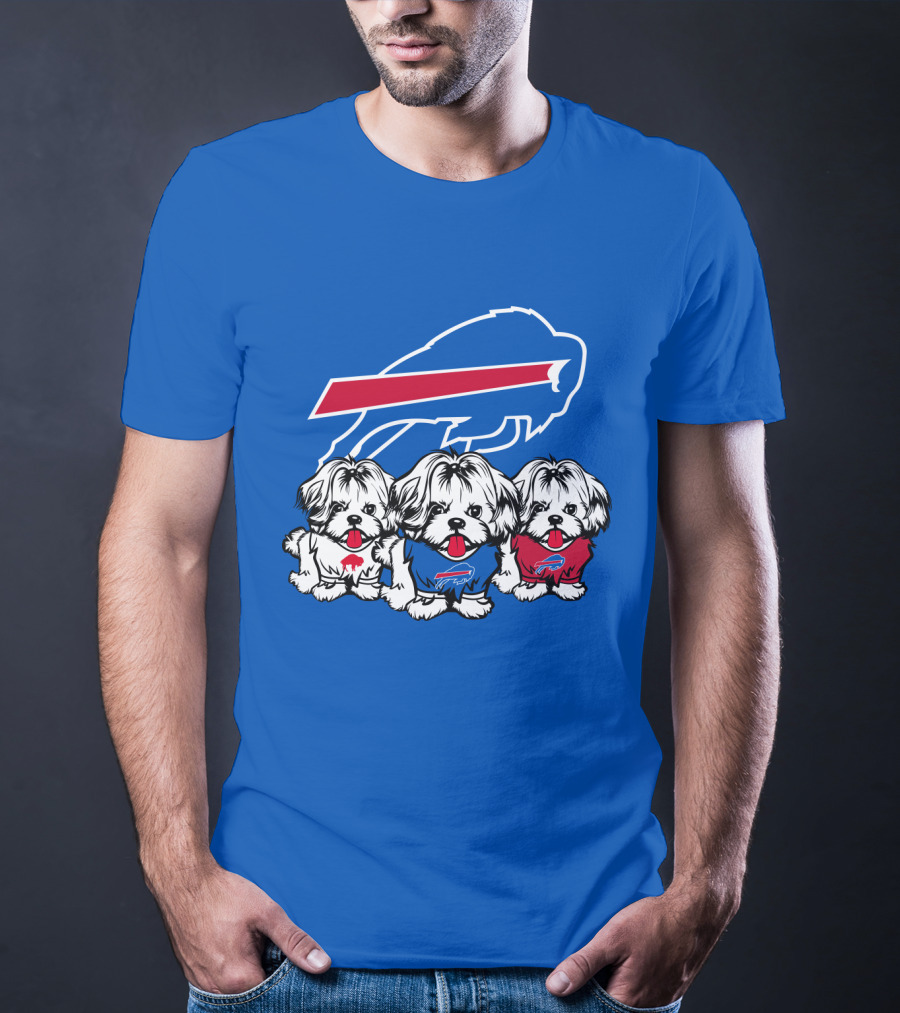 Buffalo Bills Shih Tzu Trio T-Shirt