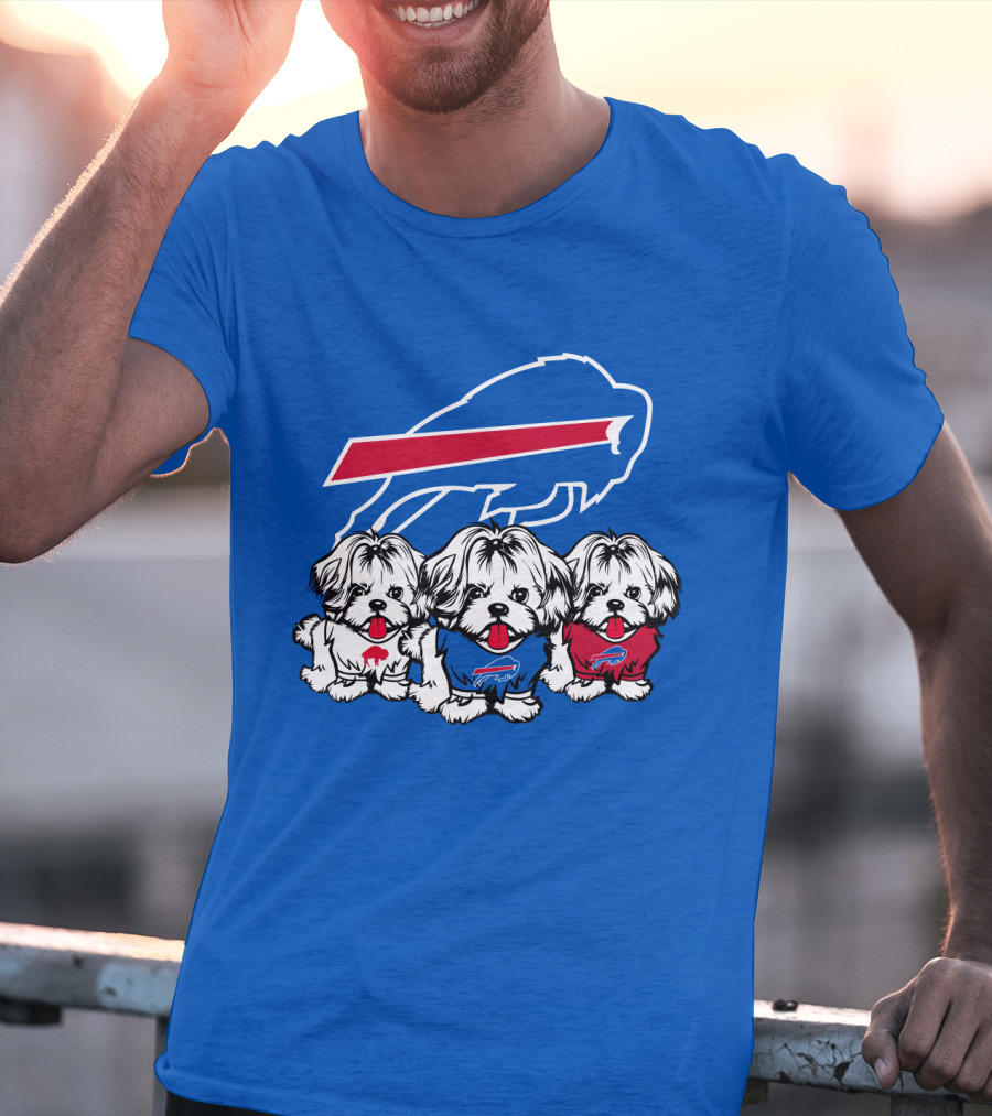 Buffalo Bills Shih Tzu Trio T-Shirt