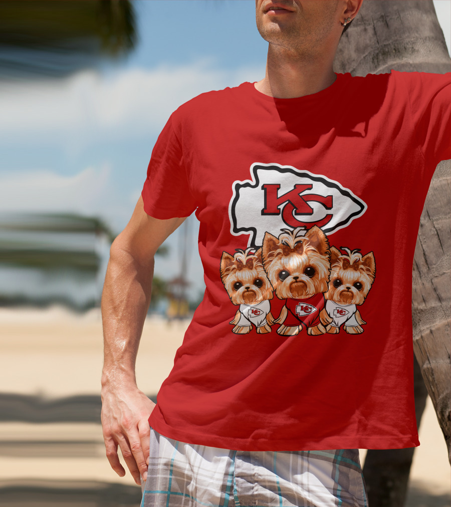 Kansas City Chiefs Yorkshire Terrier T-Shirt