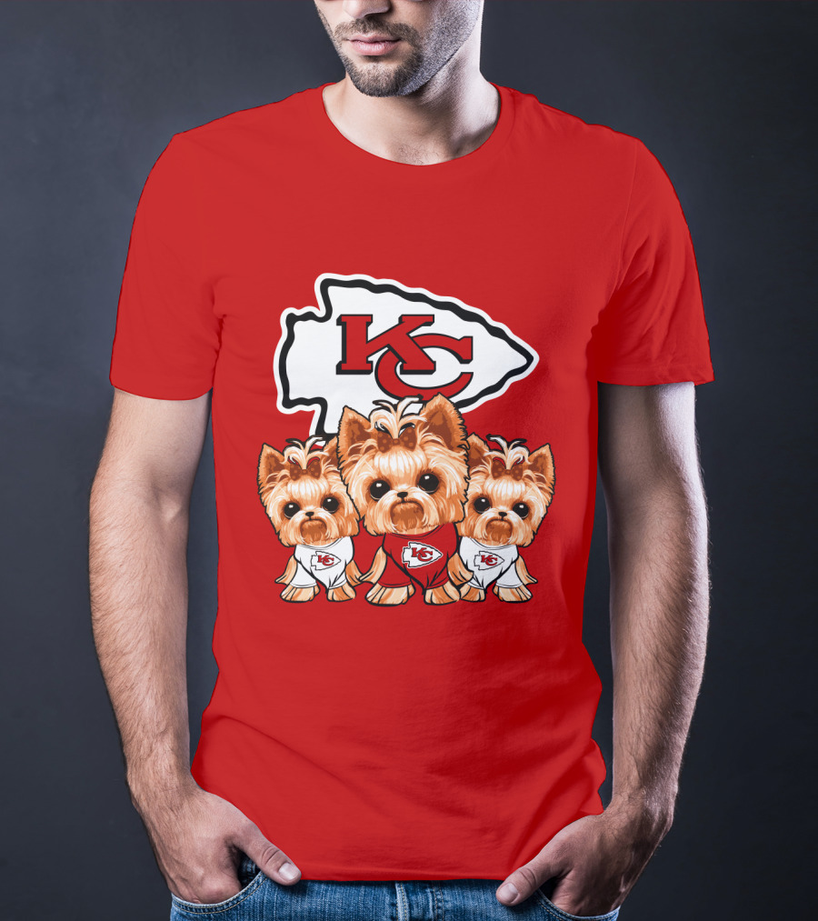 Kansas City Chiefs Yorkshire Terrier T-Shirt