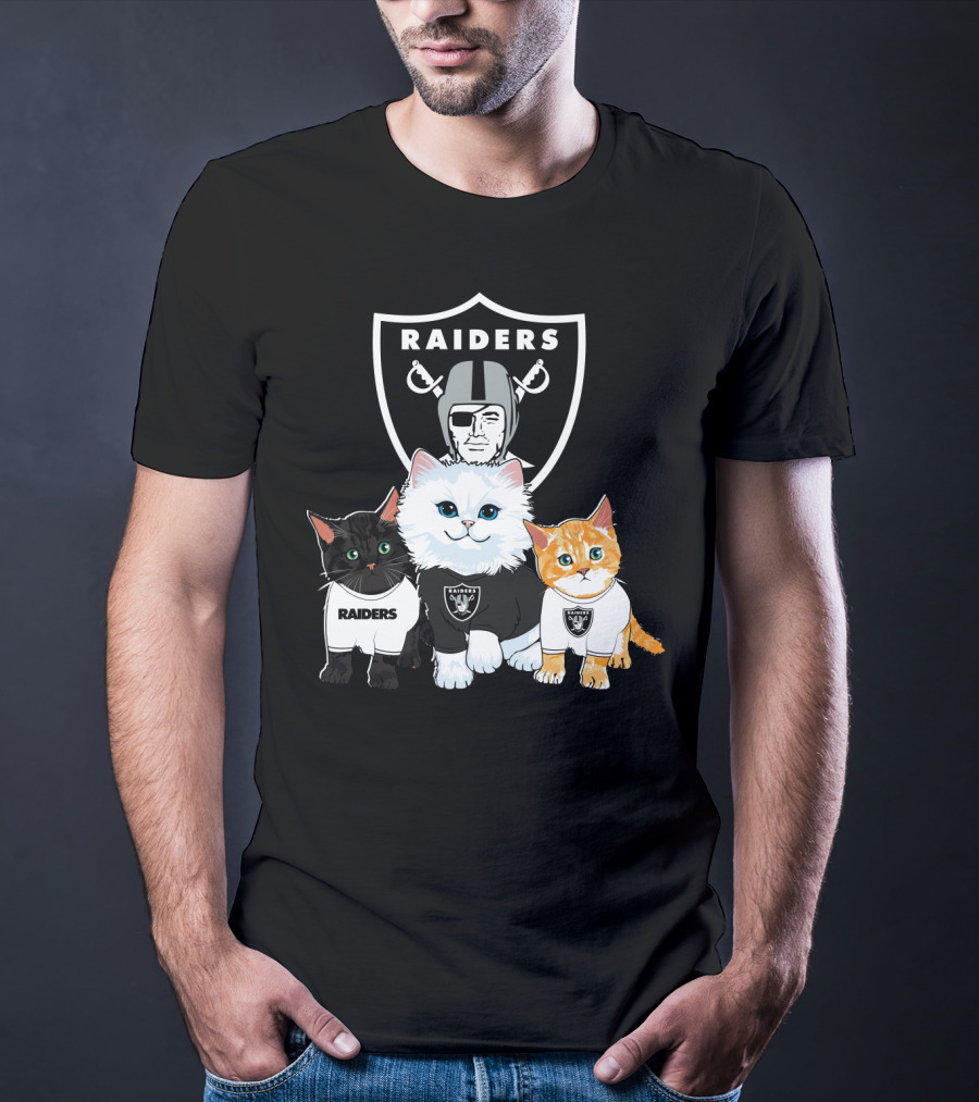 Raiders Cats Nfl Team T-Shirt