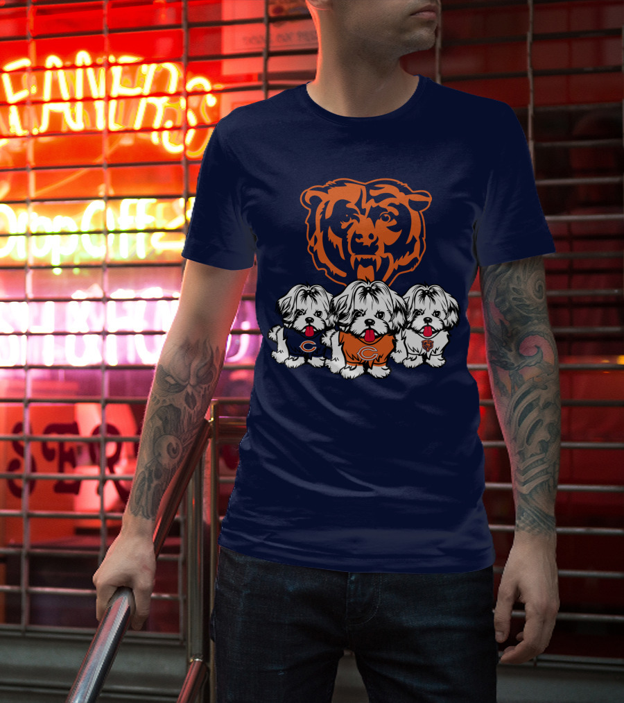 Chicago Bears Shih Tzu T-Shirt