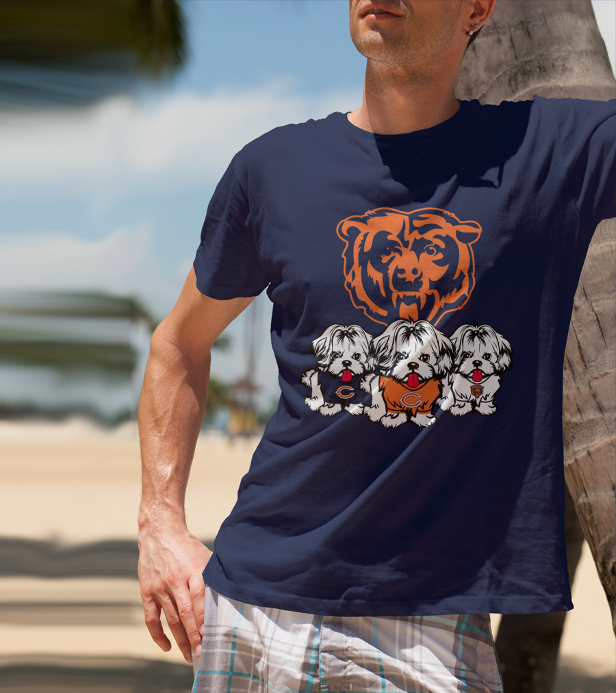 Chicago Bears Shih Tzu T-Shirt