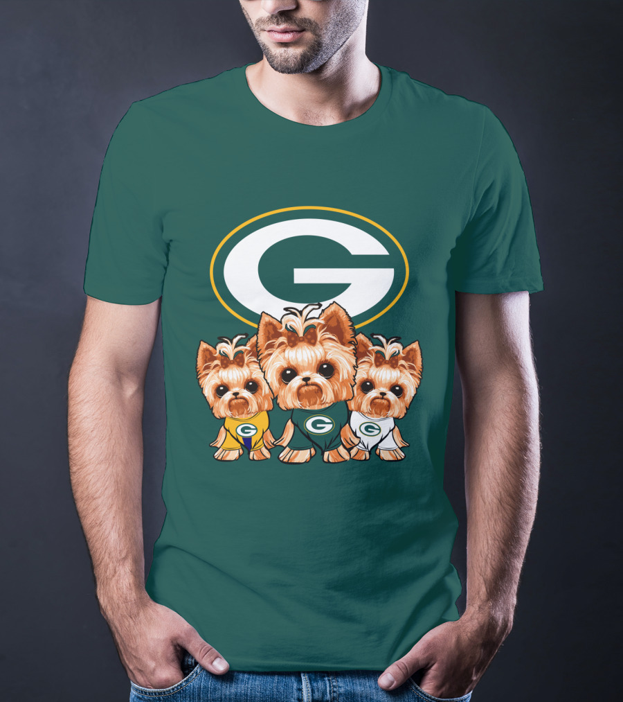 Green Bay Packers Yorkie Trio T-Shirt