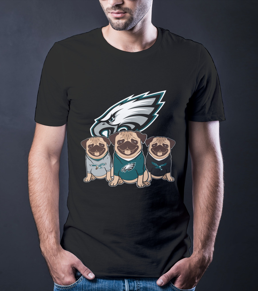 Philadelphia Eagles Pugs T-Shirt