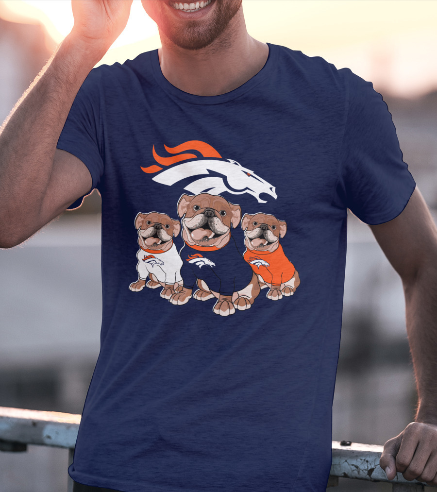 Denver Broncos Bulldog Trio T-Shirt