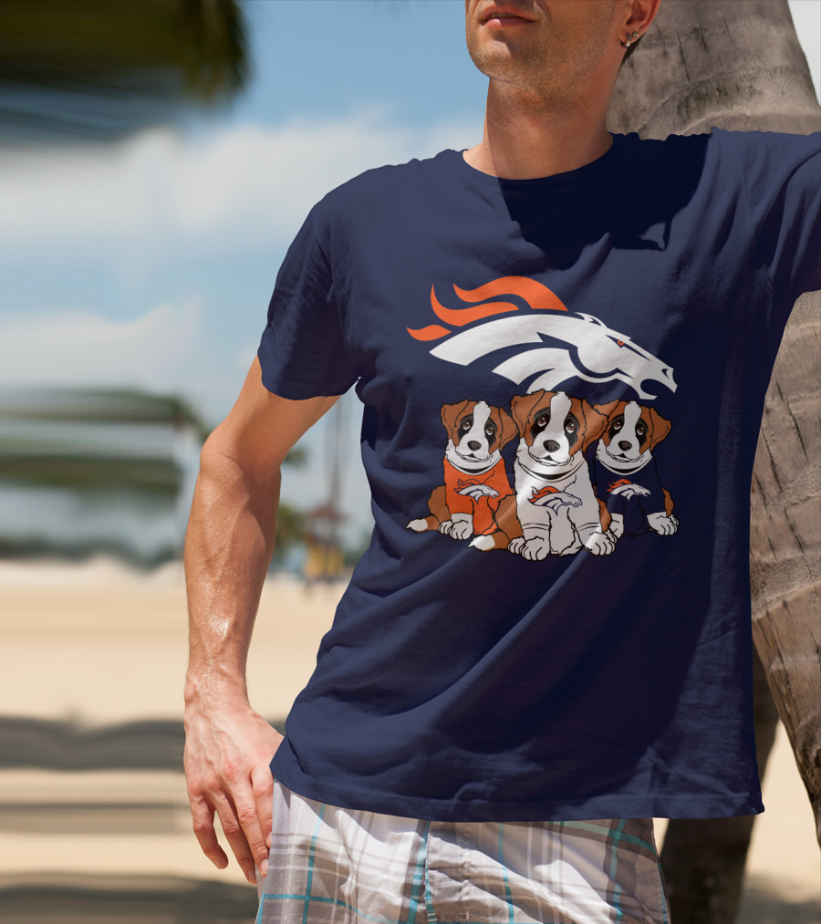 Denver Broncos Saint Bernard T-Shirt