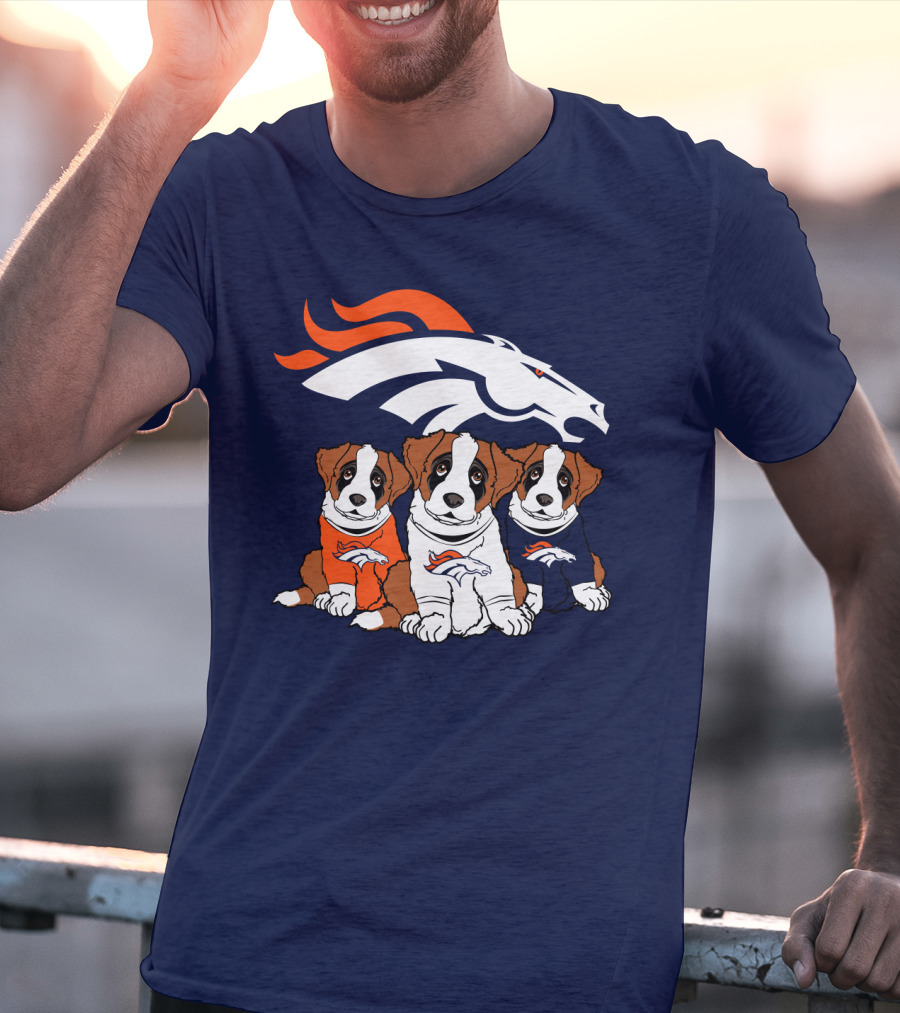 Denver Broncos Saint Bernard T-Shirt