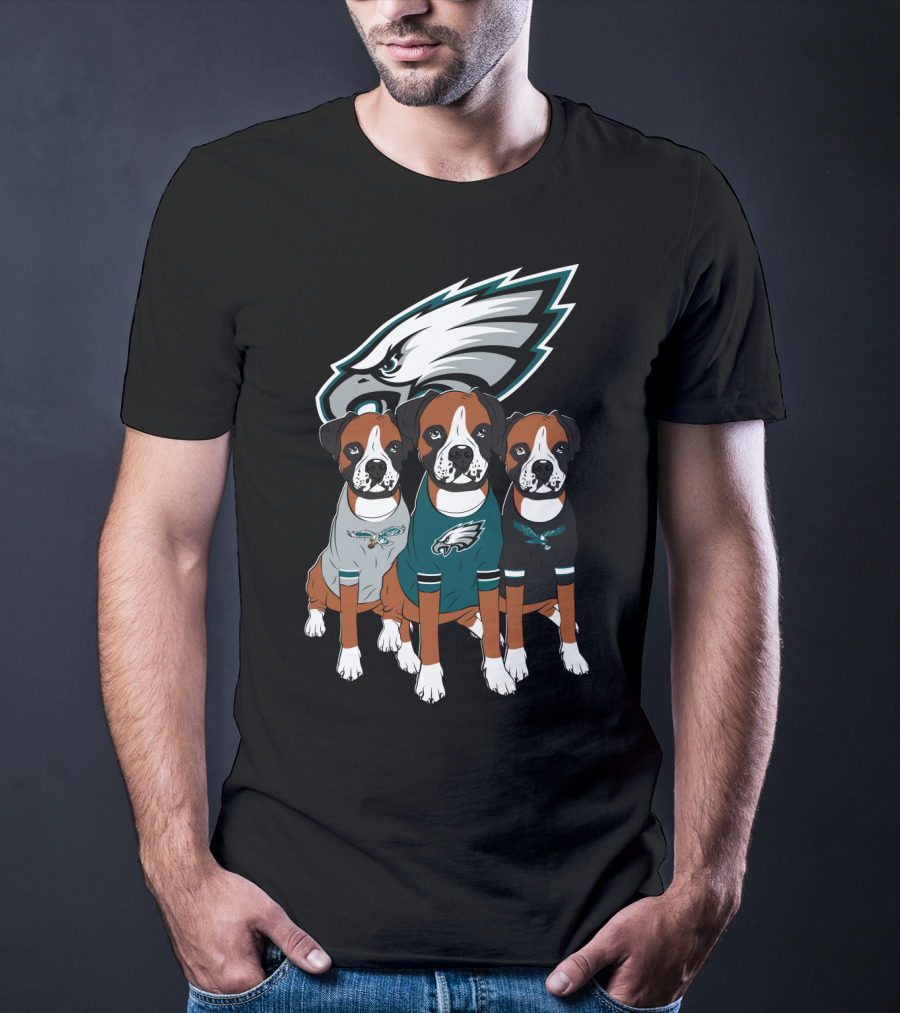 Philadelphia Eagles Boxer Dogs T-Shirt