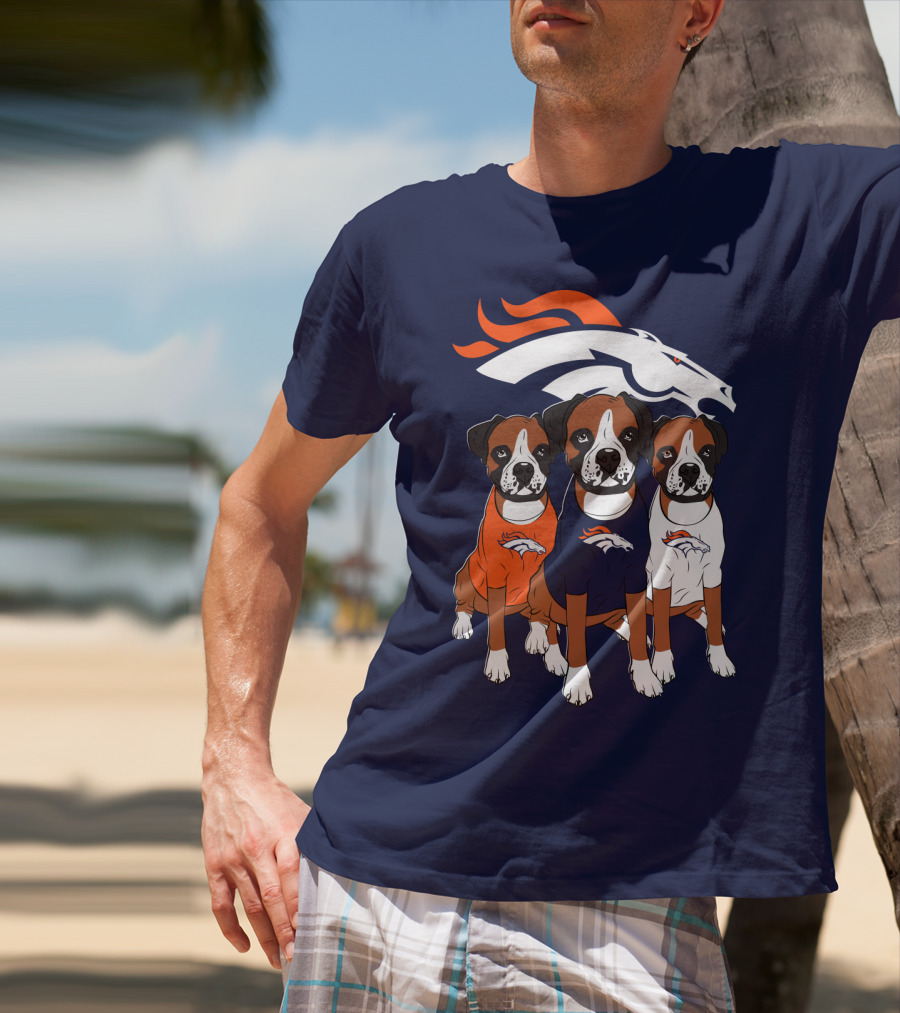 Denver Broncos Boxer Dogs T-Shirt