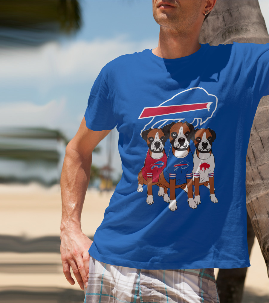 Buffalo Bills Boxer Dogs T-Shirt