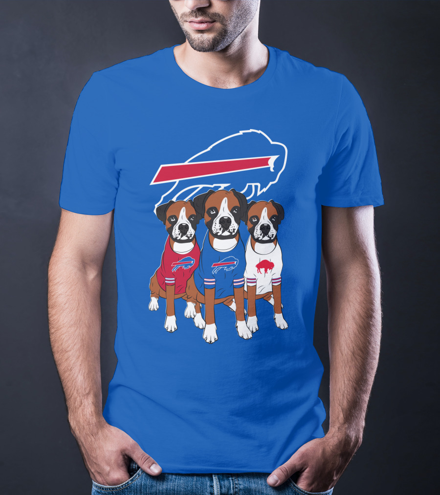 Buffalo Bills Boxer Dogs T-Shirt