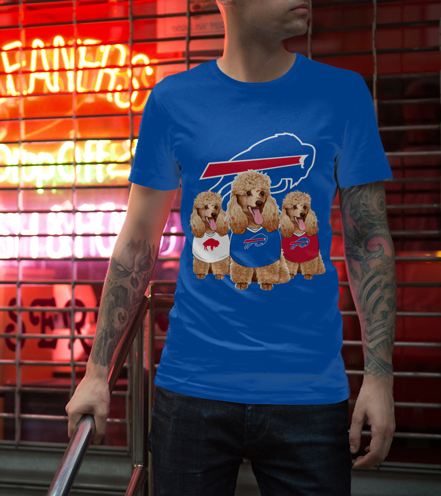 Buffalo Bills Poodle Trio T-Shirt
