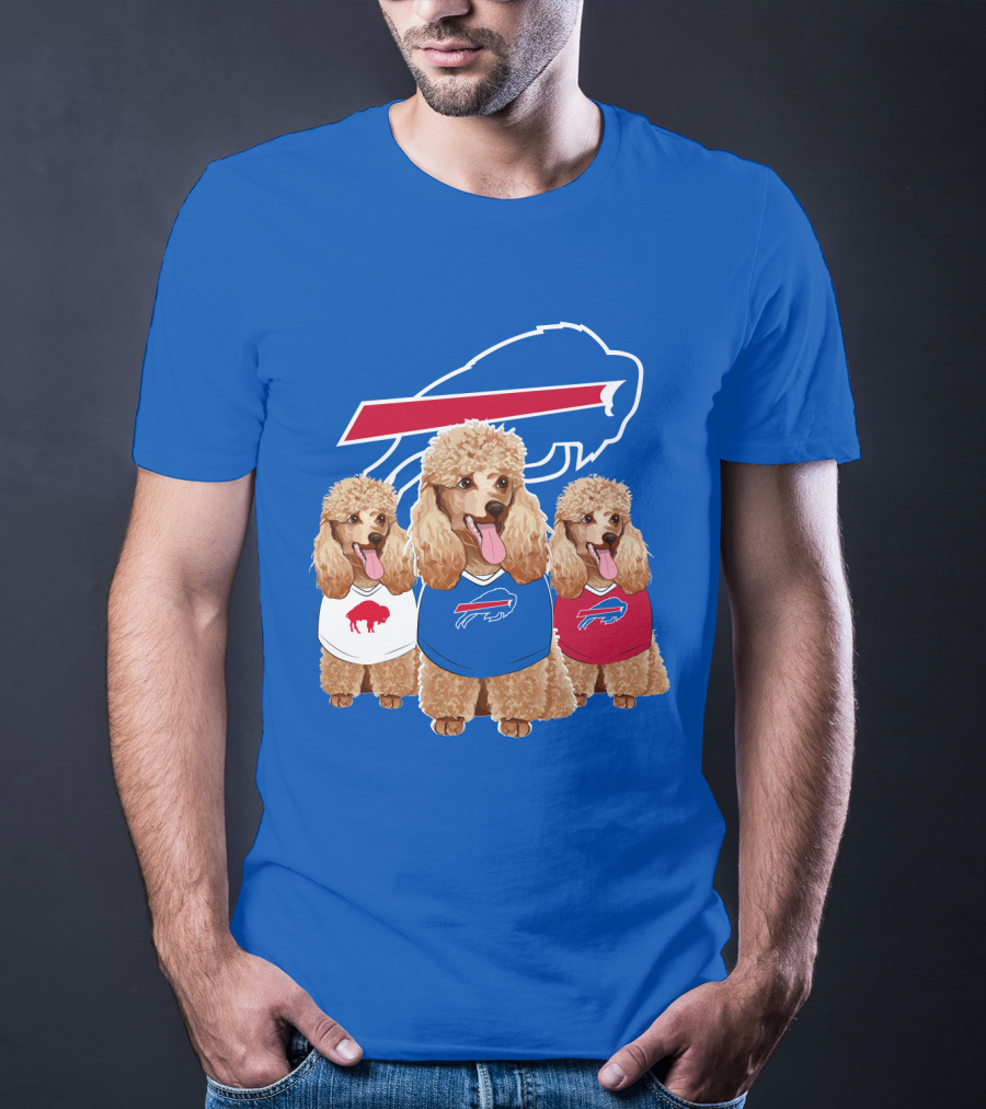Buffalo Bills Poodle Trio T-Shirt