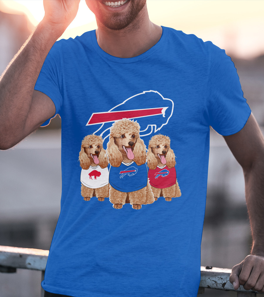 Buffalo Bills Poodle Trio T-Shirt