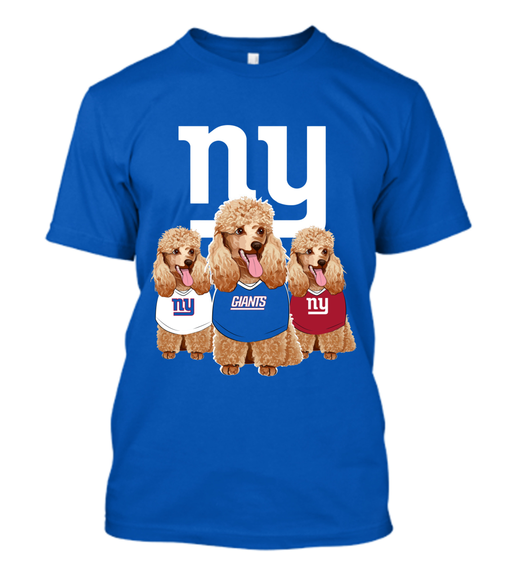 Ny Giants Poodle Trio T-Shirt