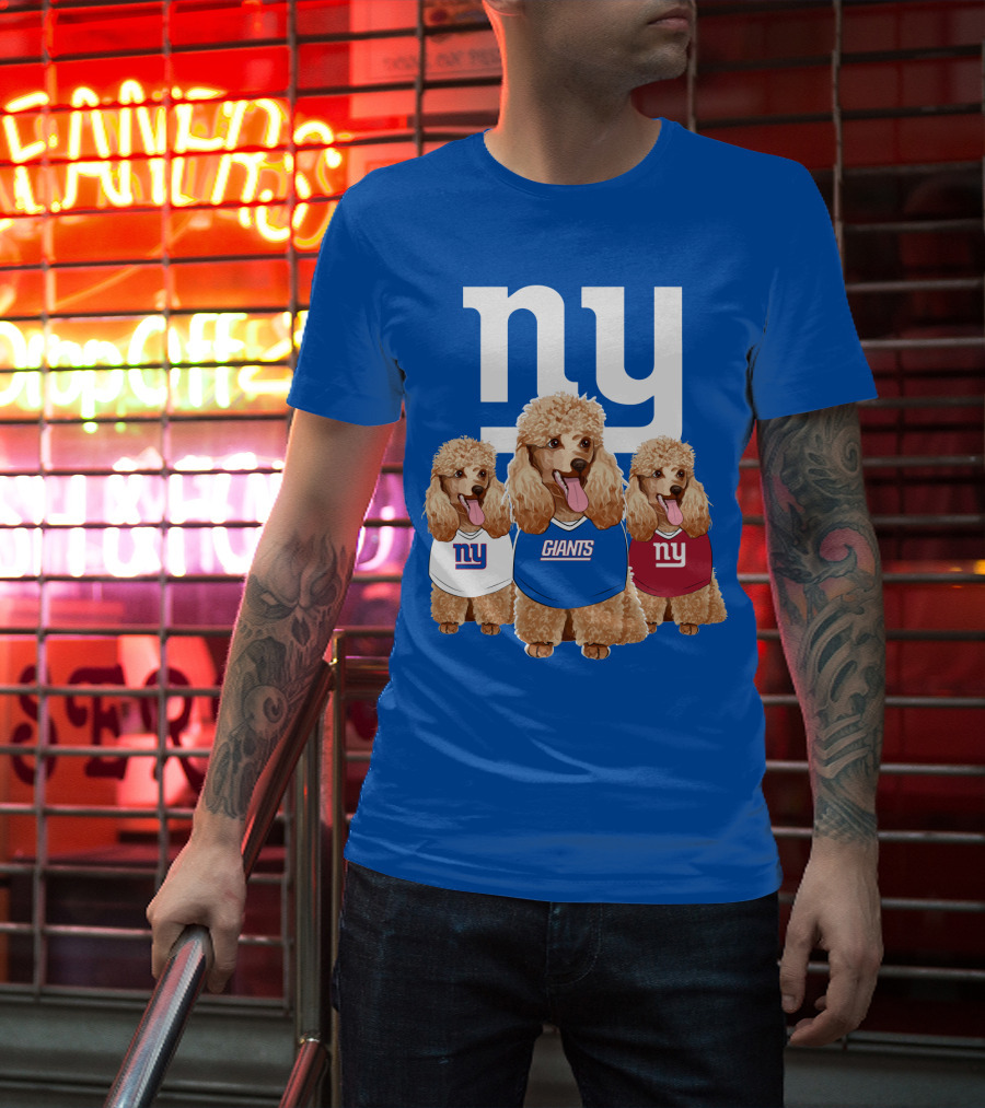 Ny Giants Poodle Trio T-Shirt