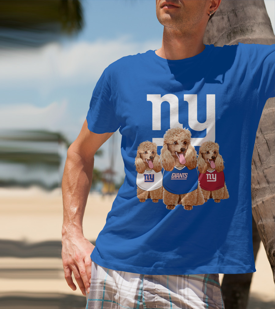 Ny Giants Poodle Trio T-Shirt