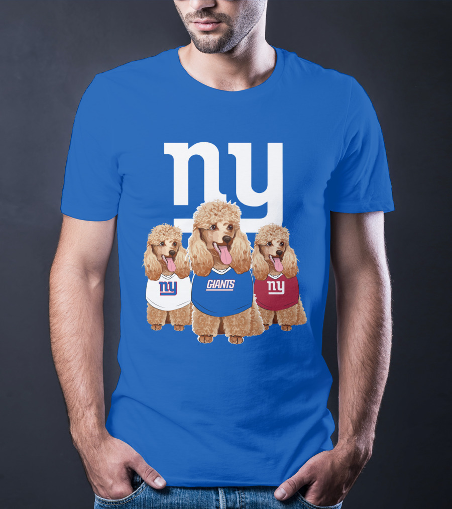 Ny Giants Poodle Trio T-Shirt