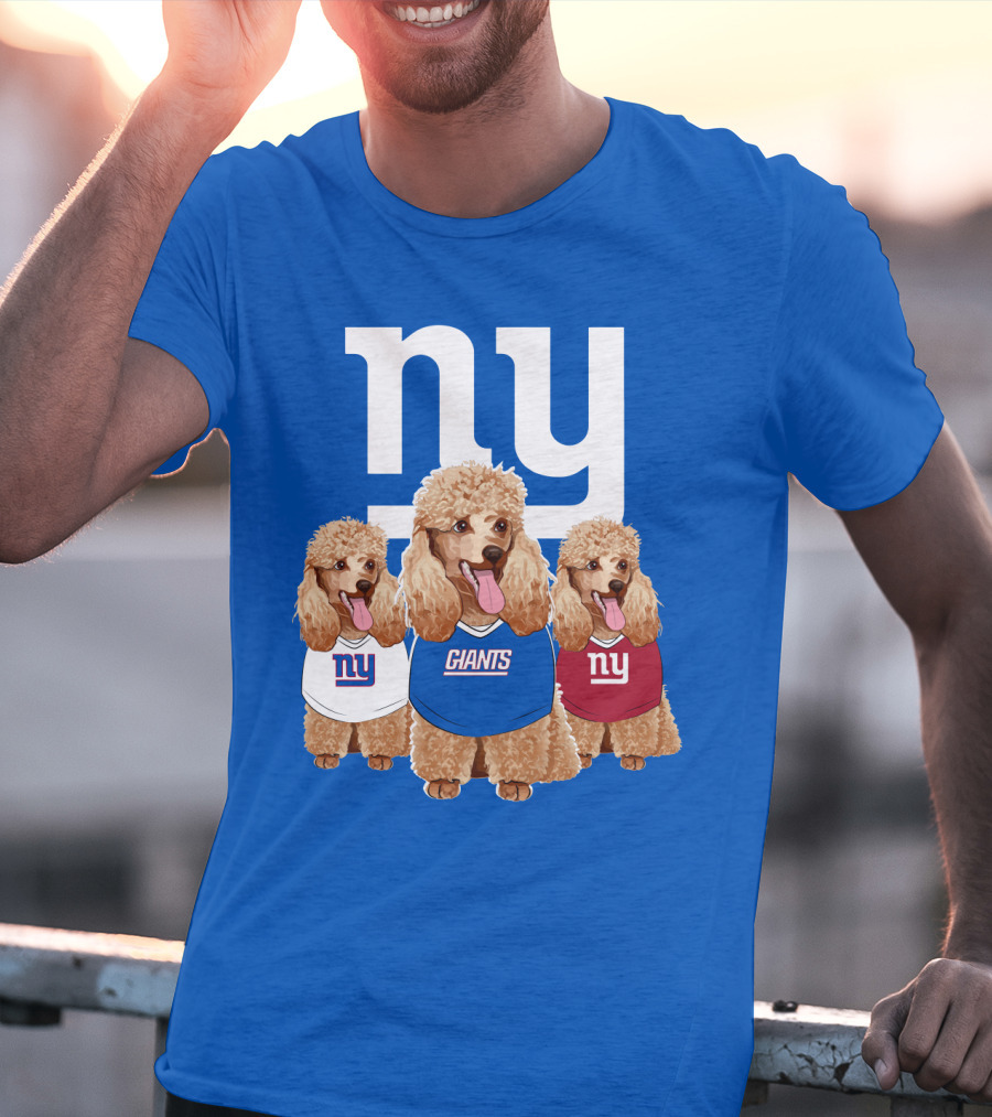 Ny Giants Poodle Trio T-Shirt