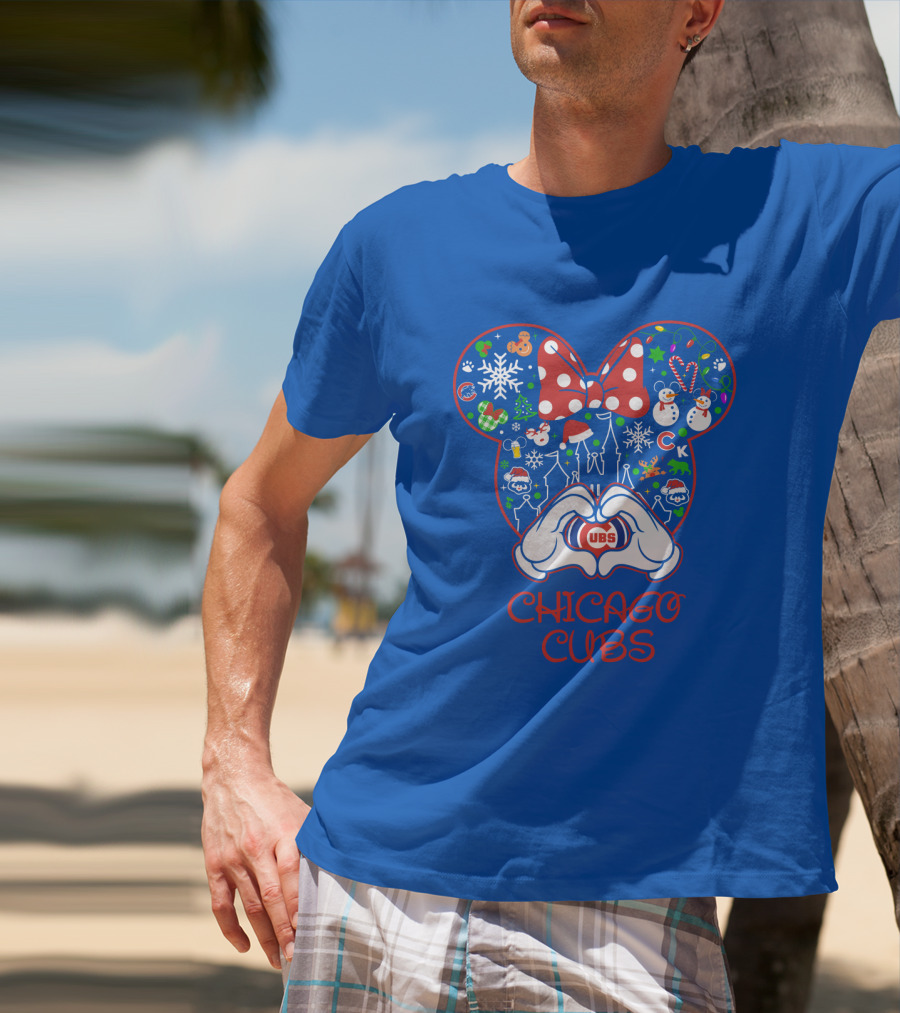 Chicago Cubs Minnie Mouse Holiday T-Shirt