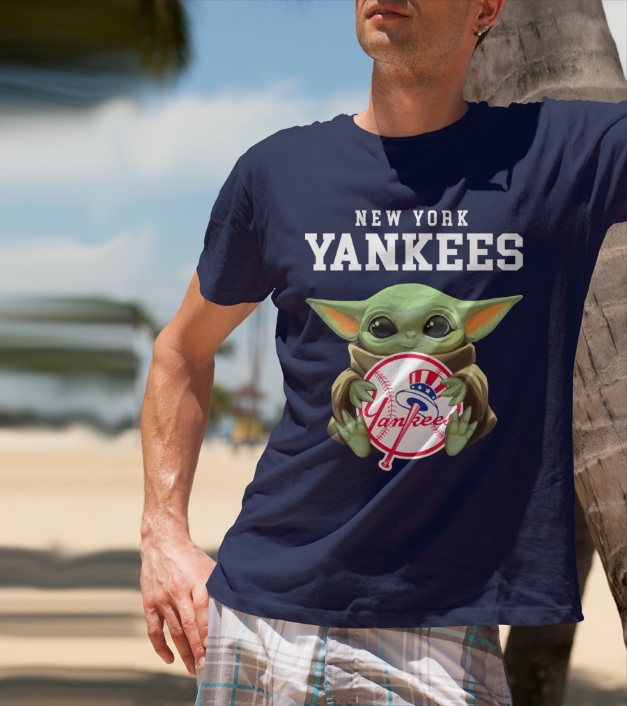New York Yankees Baby Yoda Yankees T-Shirt