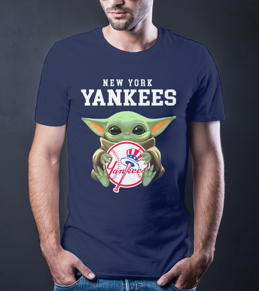 New York Yankees Baby Yoda Yankees T-Shirt