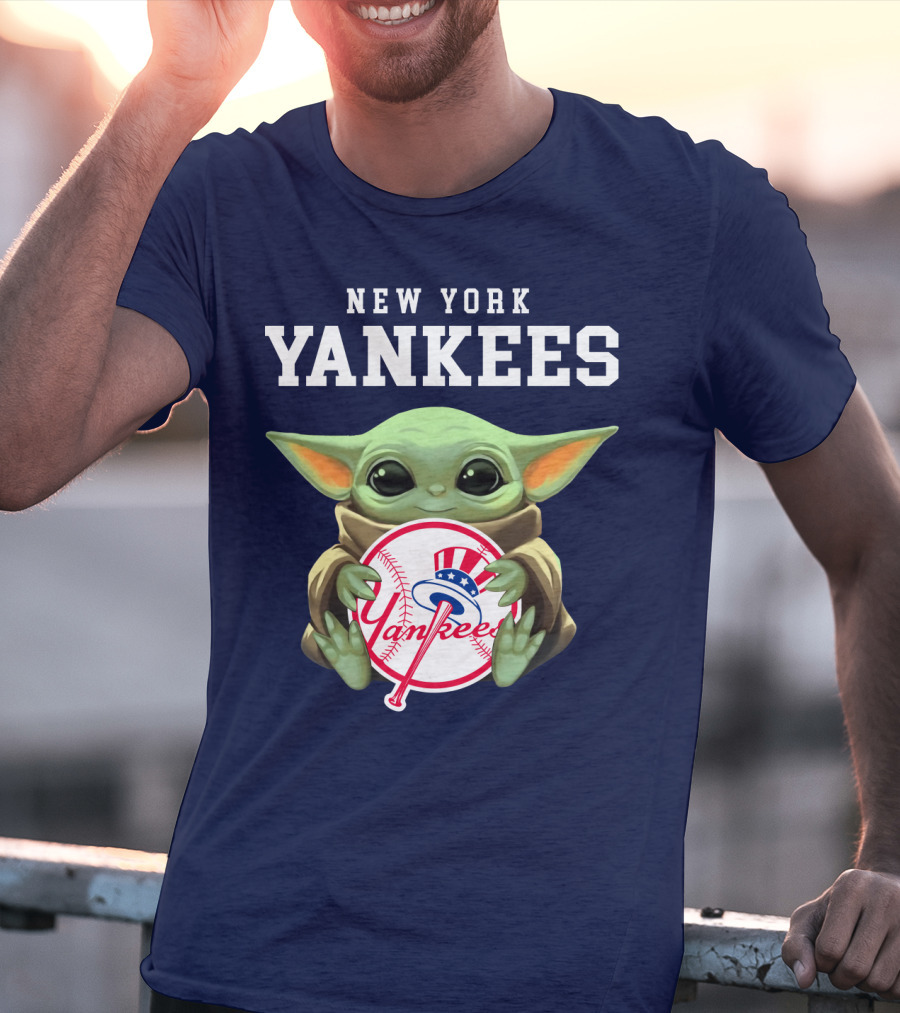 New York Yankees Baby Yoda Yankees T-Shirt