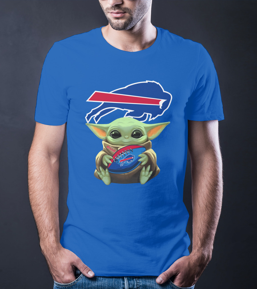 Baby Yoda Bills Buffalo Football Fan T-Shirt