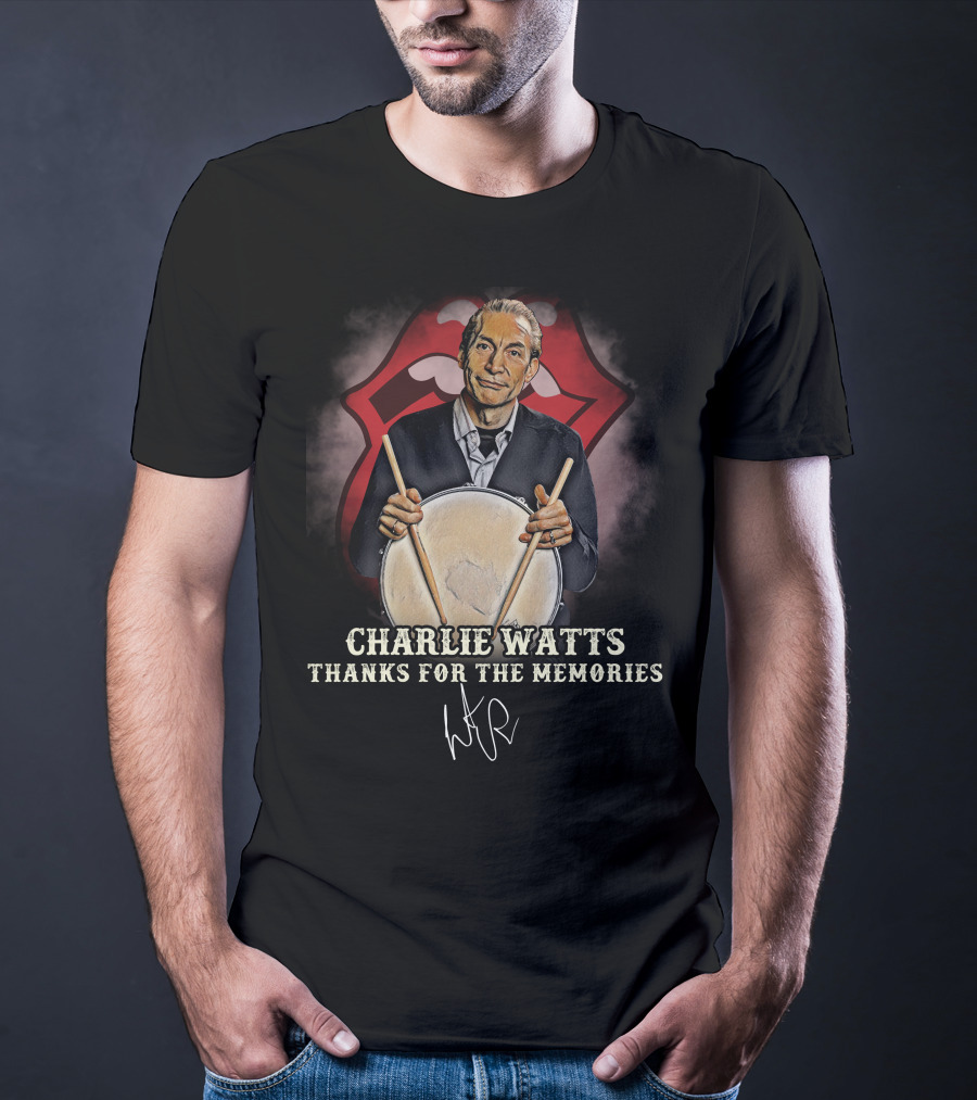 Charlie Watts Thanks For The Memories T-Shirt