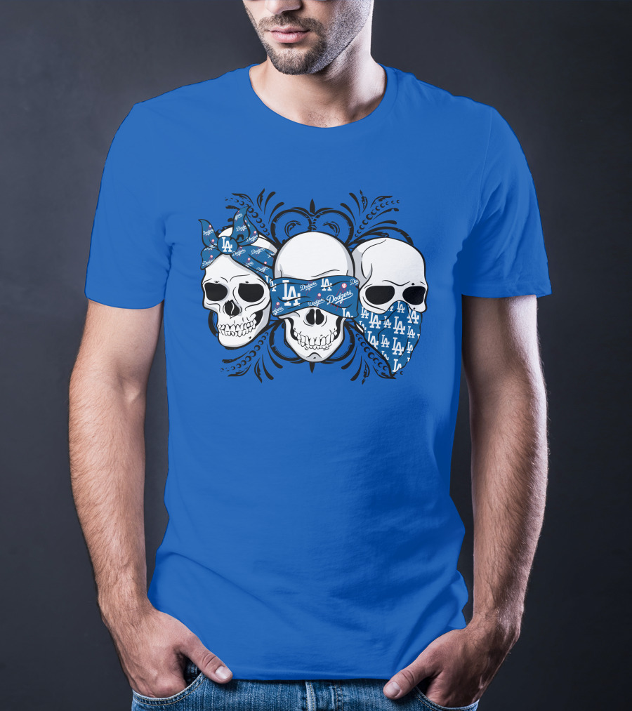 La Dodgers Skull Trio T-Shirt