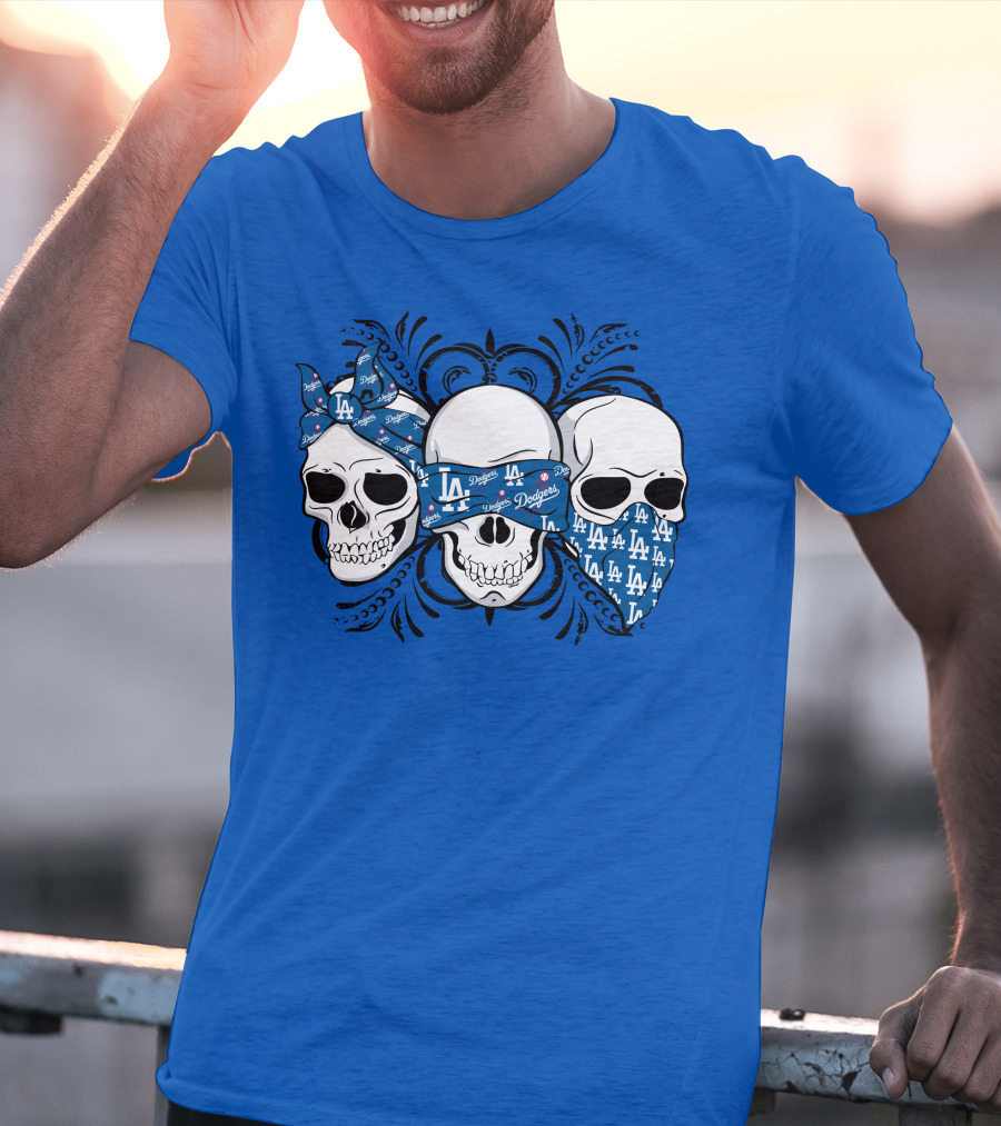 La Dodgers Skull Trio T-Shirt