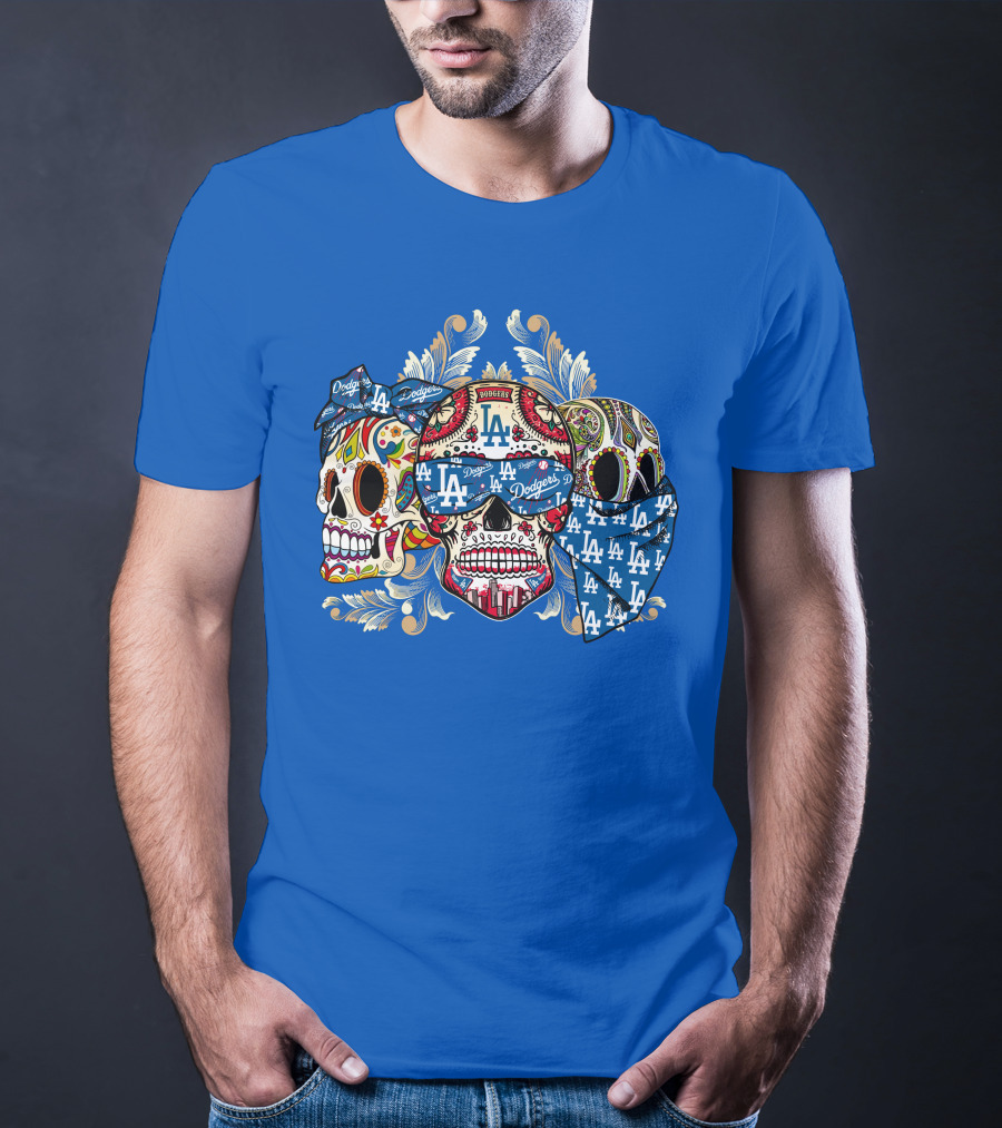 La Dodgers Sugar Skull Trio T-Shirt