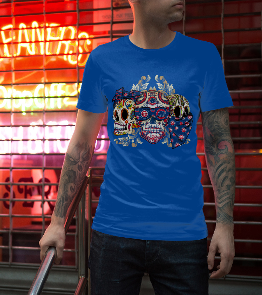 Cubs Sugar Skull T-Shirt