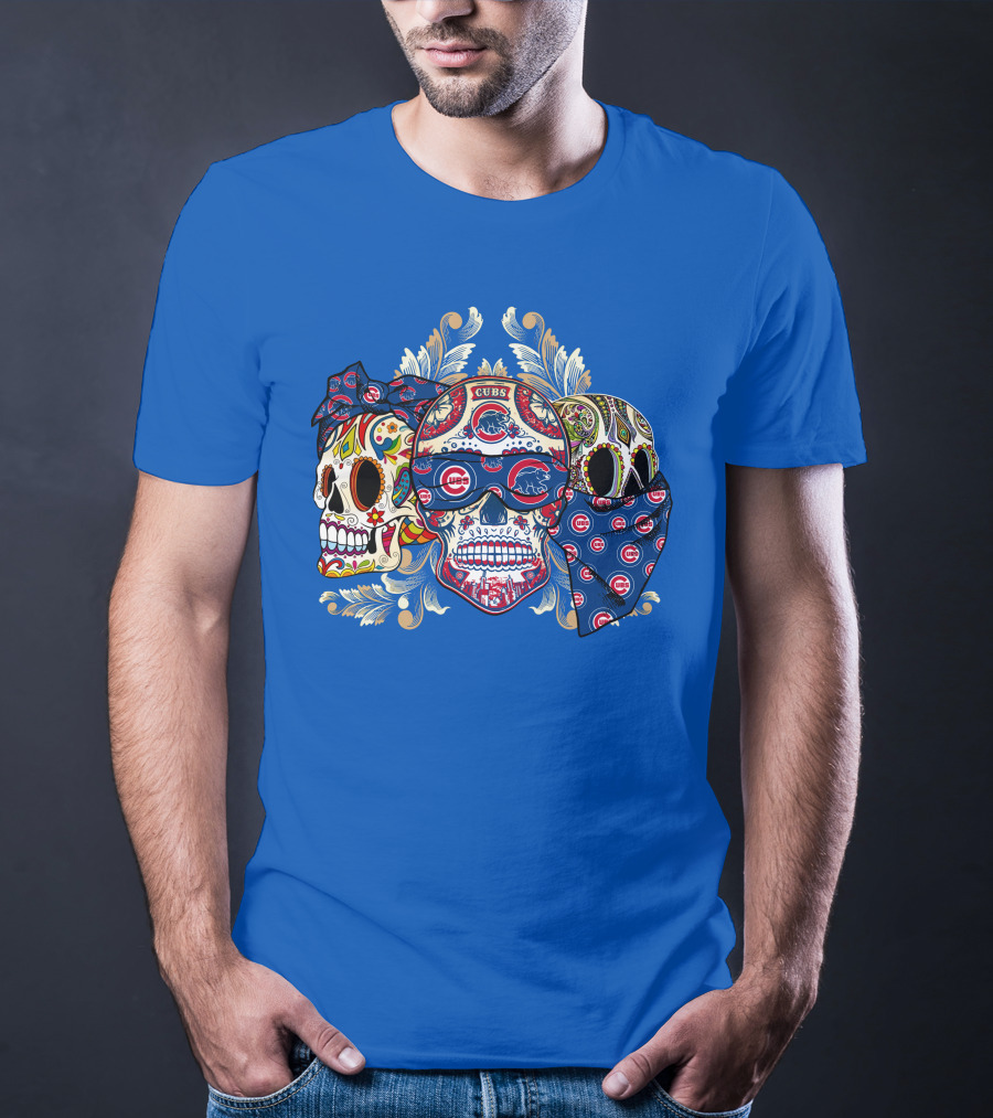 Cubs Sugar Skull T-Shirt
