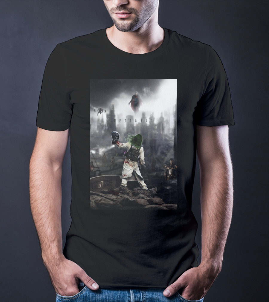 Betrayal Swat Superman Post-Apocalyptic Scene T-Shirt