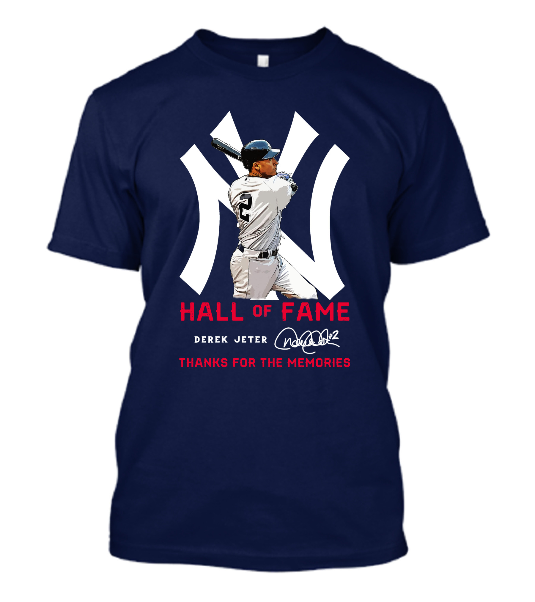 Derek Jeter Hall Of Fame Thanks For The Memories T-Shirt